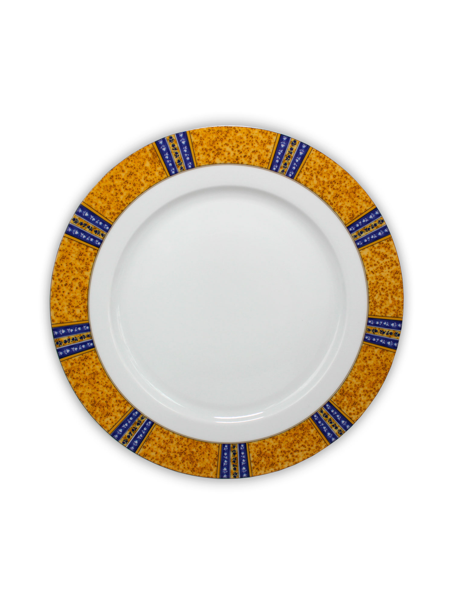 Блюдо мелкое Cairo 30 см декор Сине-желтые полоски