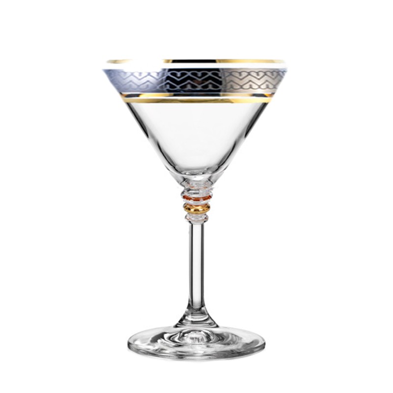 Бокал для мартини 210 мл 6 шт серия Оливия стекло Crystalex Богемия Чехия арт BT02085