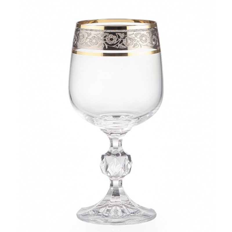 Бокал для вина 230 мл 6 шт серия Клаудия стекло Crystalex Богемия Чехия арт BT00961
