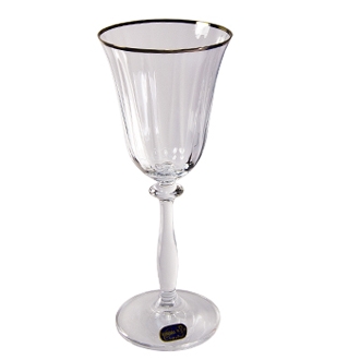 Бокал для вина 185 мл 6 шт серия Анжела стекло Crystalex Богемия Чехия арт BT03140