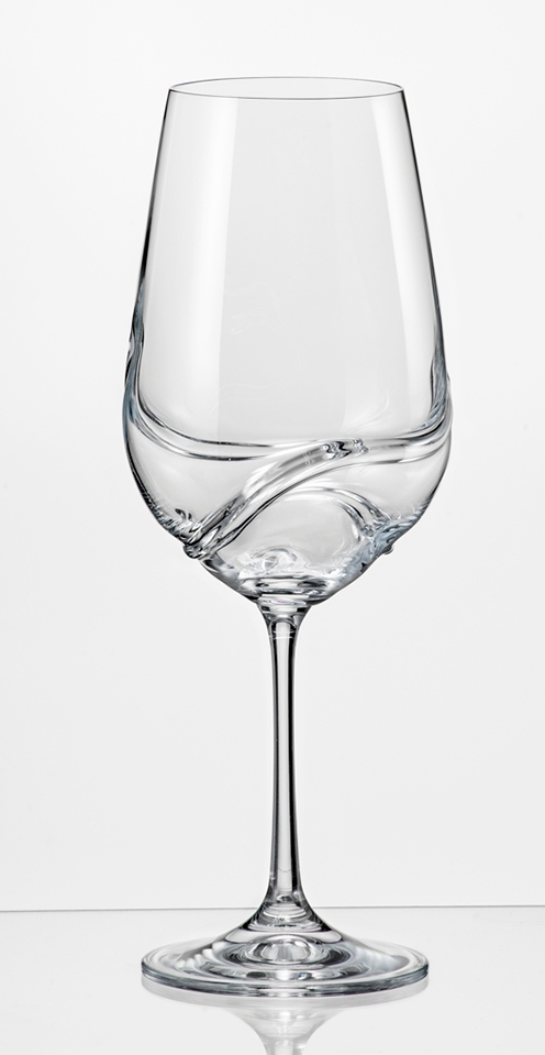 Бокал для вина 350 мл 2 шт серия Турбуленция стекло Crystalex Богемия Чехия арт BT06647