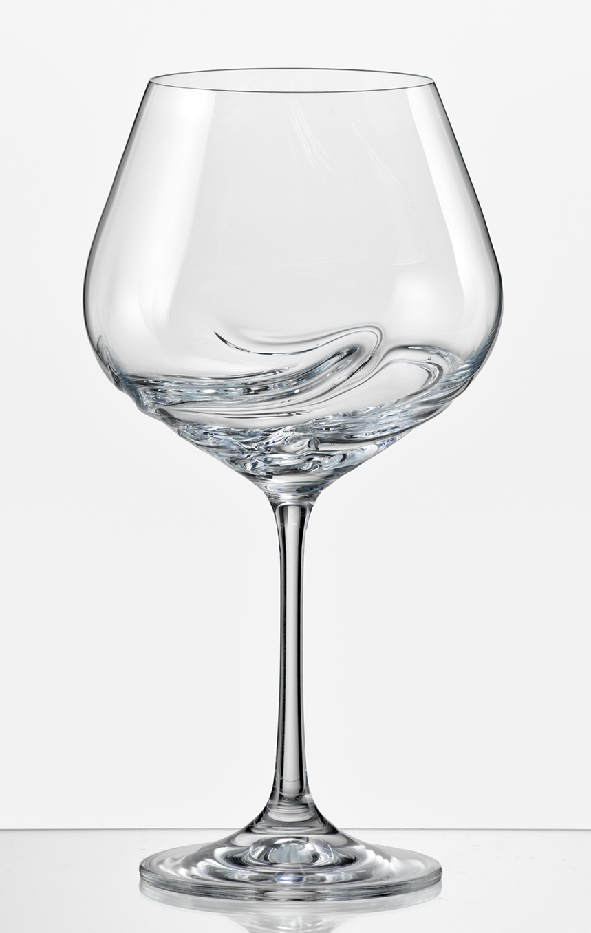 Бокал для вина 570 мл 2 шт серия Турбуленция стекло Crystalex Богемия Чехия арт BT06648