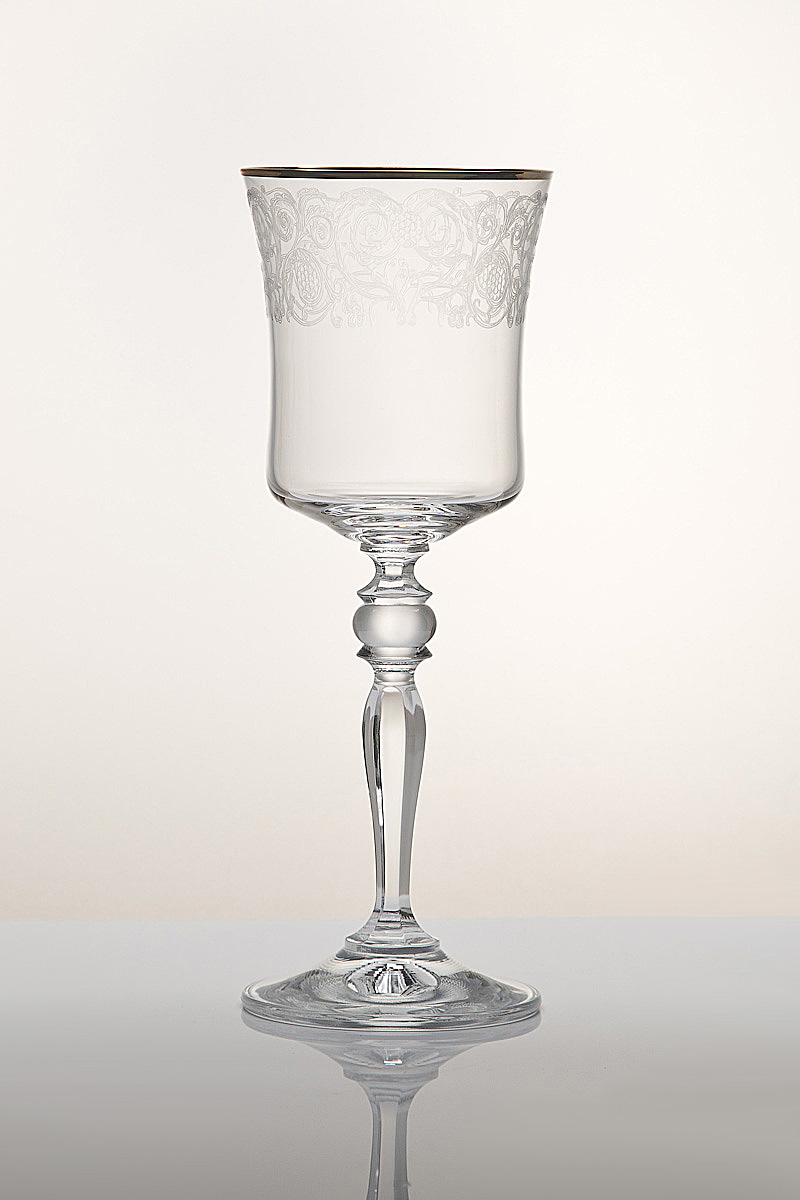 Бокал для вина 185 мл 6 шт серия Грация стекло Crystalex Богемия Чехия арт BT10518