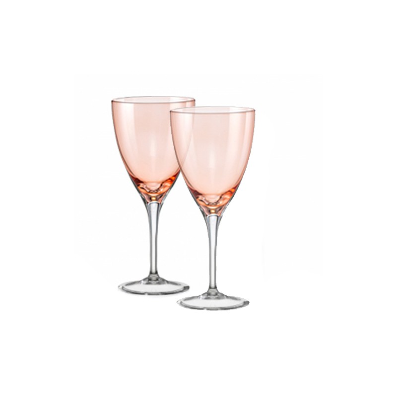 Бокал для вина 250 мл 2 шт красный серия Кейт стекло Crystalex Богемия Чехия арт BT72144