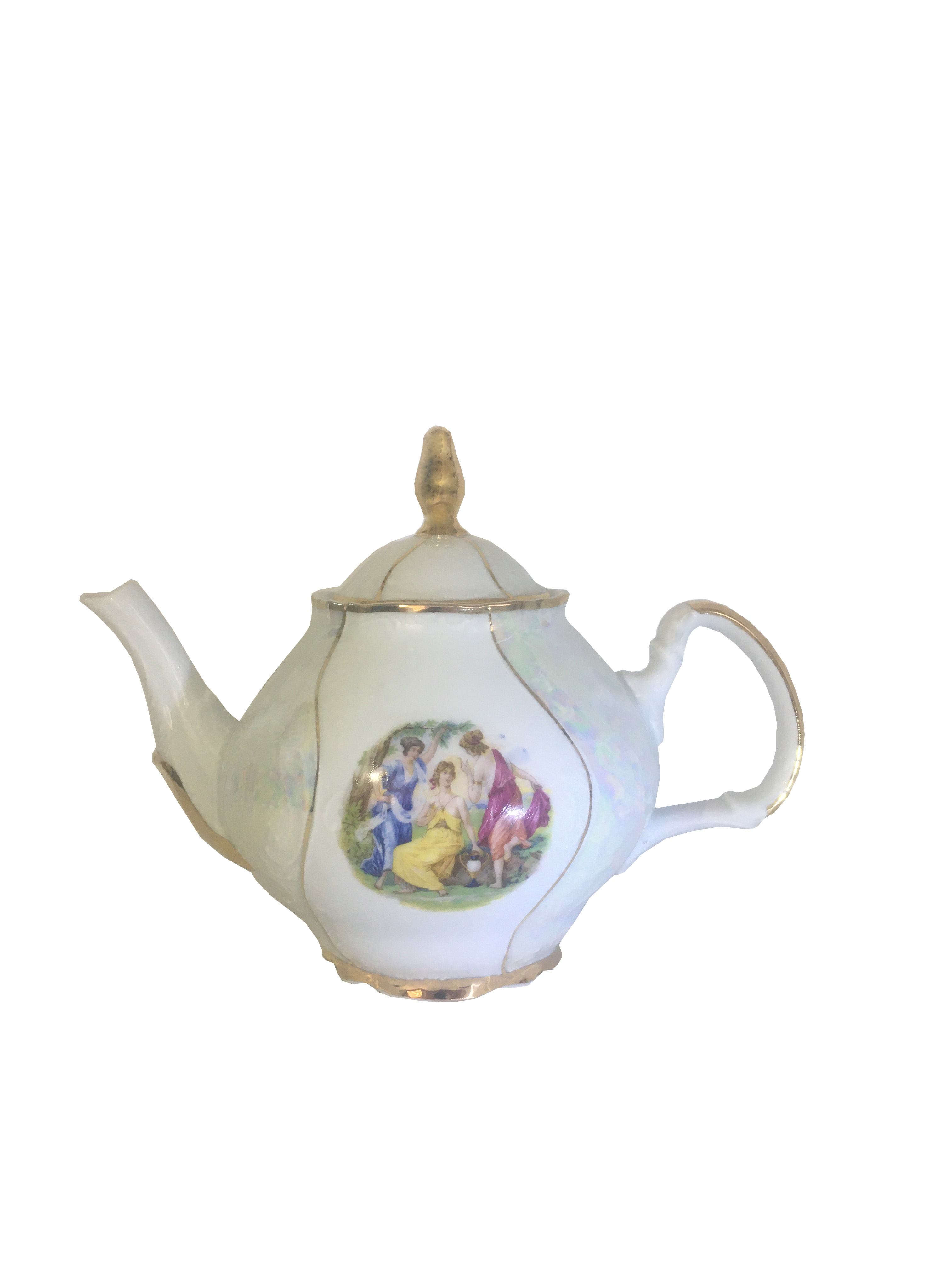 Чайник 1,20 л с крышкой, Бернадот Bernadotte декор Мадонна, перламутр
