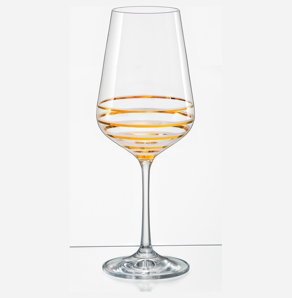 Набор для вина 450 мл 3 пр серия Сандра стекло Crystalex Богемия Чехия арт BT73146