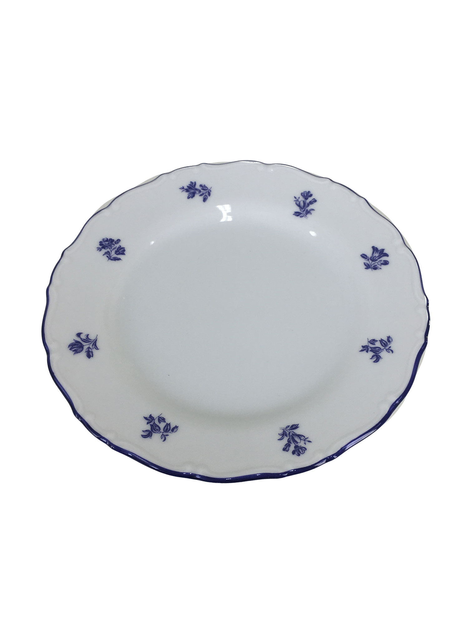 Тарелка десертная 19 см Офелия декор Мелкие синие цветы