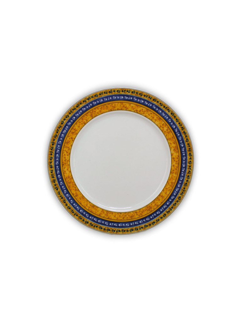 Тарелка десертная Cairo19 см декор Сине-желтые полоски