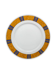 Блюдо мелкое Cairo 30 см декор Сине-желтые полоски