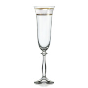 Бокал для шампанского 190 мл 6 шт серия Анжела стекло Crystalex Богемия Чехия арт BT00270