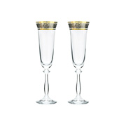 Бокал для шампанского 190 мл 6 шт серия Анжела стекло Crystalex Богемия Чехия арт BT01012