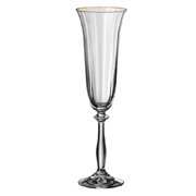 Бокал для шампанского 190 мл 6 шт серия Анжела стекло Crystalex Богемия Чехия арт BT02187