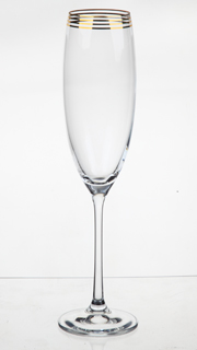 Бокал для шампанского 230 мл 2 шт серия Грандиосо стекло Crystalex Богемия Чехия арт BT10621