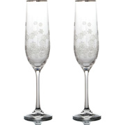 Бокал для шампанского 190 мл 2 шт серия Виола стекло Crystalex Богемия Чехия арт BT73020