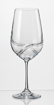 Бокал для вина 550 мл 2 шт серия Турбуленция стекло Crystalex Богемия Чехия арт BT06649