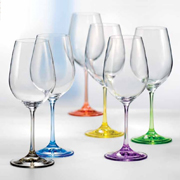 Бокал для вина 250 мл 6 шт серия Виола стекло Crystalex Богемия Чехия арт BT71360