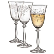 Бокал для вина 350 мл Royal Набор 6 шт серия Анжела стекло Crystalex Богемия Чехия арт BT72174