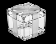 Доза - шкатулка с матовым бантом 11,5 см серия BOXES хрусталь Crystal BOHEMIA атр bph173