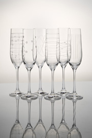 Elements бокал для шампанского 190 мл 6 шт серия Виола стекло Crystalex Богемия Чехия арт BT72454