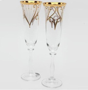 Набор Свадебный 2 шт серия Анжела стекло Crystalex Богемия Чехия арт BT02682