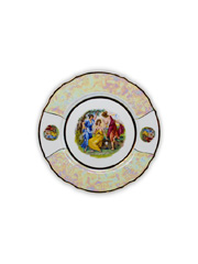 Тарелка десертная 19 см, Бернадот Bernadotte декор Мадонна, перламутр