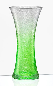 Ваза Зеленая NEON кракле 340 мм стекло Crystalex арт bt70339